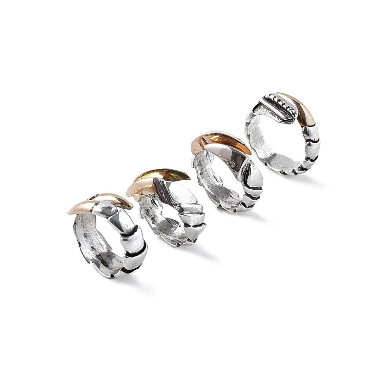 Rings > SET RING ROBOSKALE - KD2024 - Luxury Silver Design